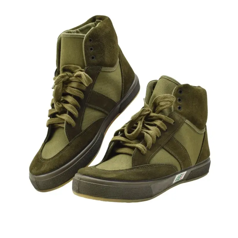 Oryginalne włoskie buty na siłowni wojskowej Wysokie Torba Trwałe projektowanie Olive Oferta