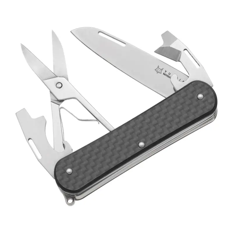 Fox Knives vulpis FX-VP130-F4 CF Multi Tool Cocket Knife stal nierdzewna M390 Rabat
