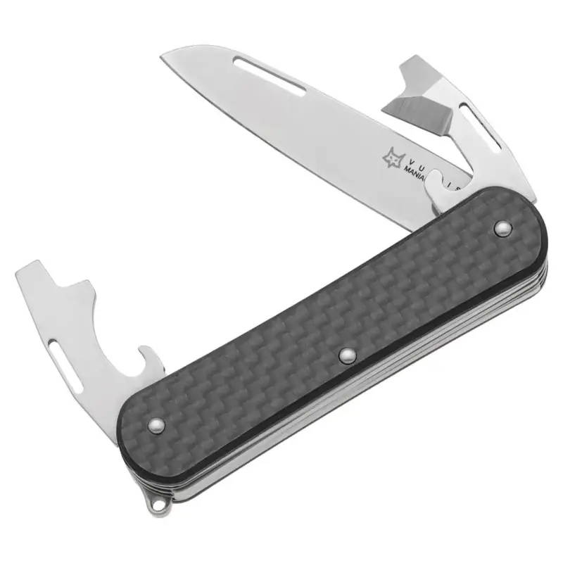 Fox Knives vulpis FX-VP130-3 CF Multi Tool Cocket Knife stal nierdzewna M390 Niska cena