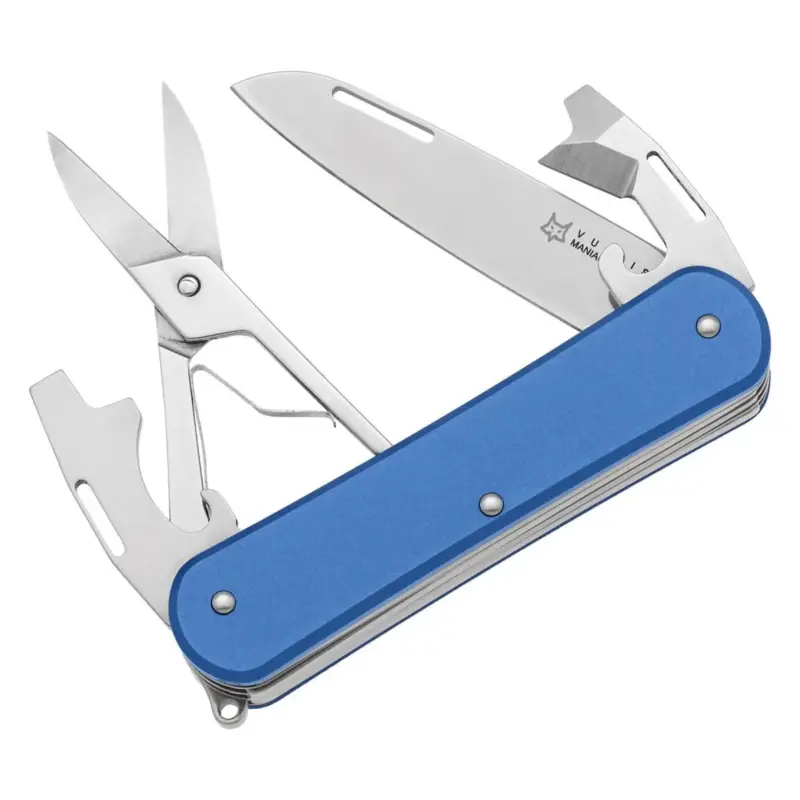 Ostatnie sztuki Fox Knives vulpis FX-VP130-F4 SB Multi Tool Knife N690CO Steel Blade Blue
