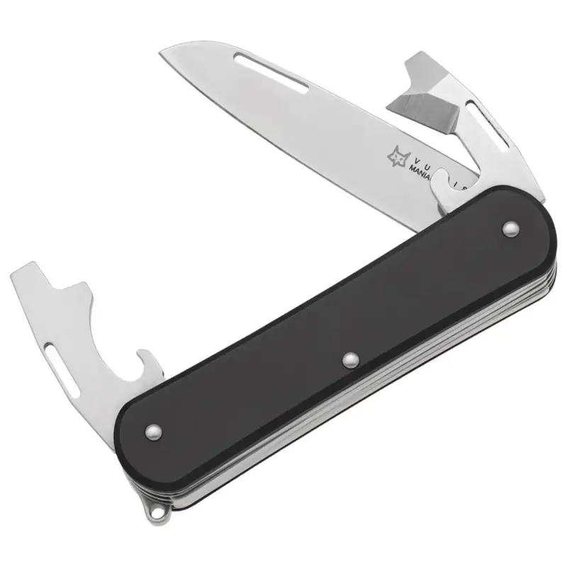 Fox Knives vulpis FX-VP130-3 BK Multi Tool Knife N690CO Steel Blade Black Oferta limitowana