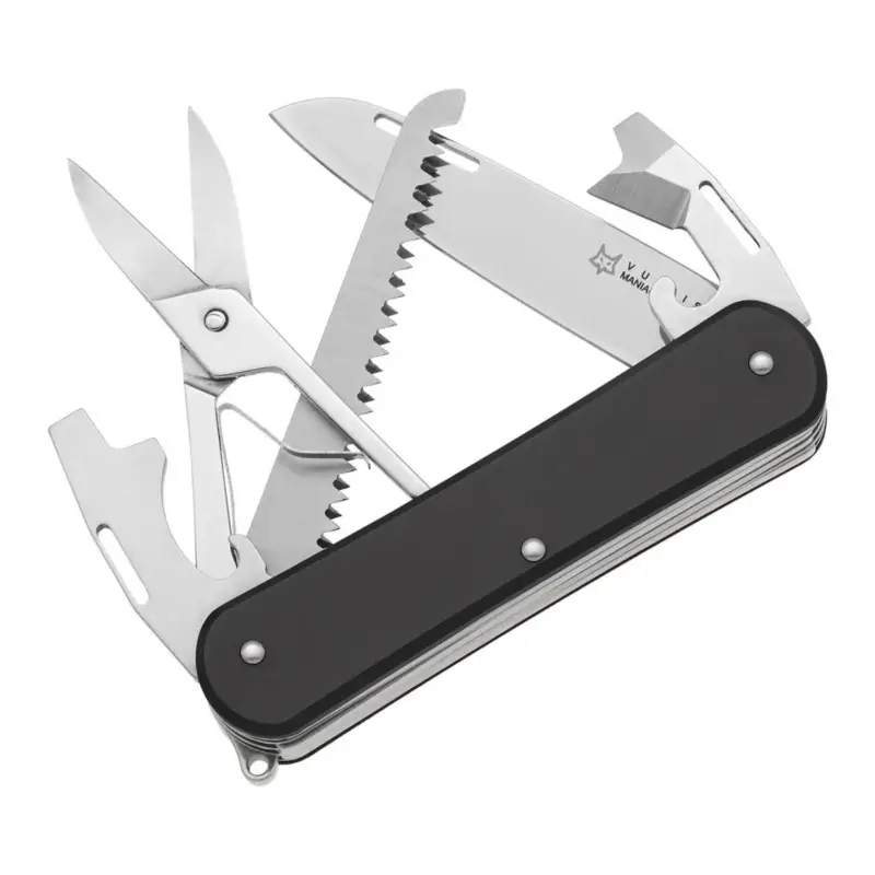 Darmowy zwrot Fox Knives vulpis FX-VP130-SF5 BK Multi Tool Knife N690CO Steel Blade Black