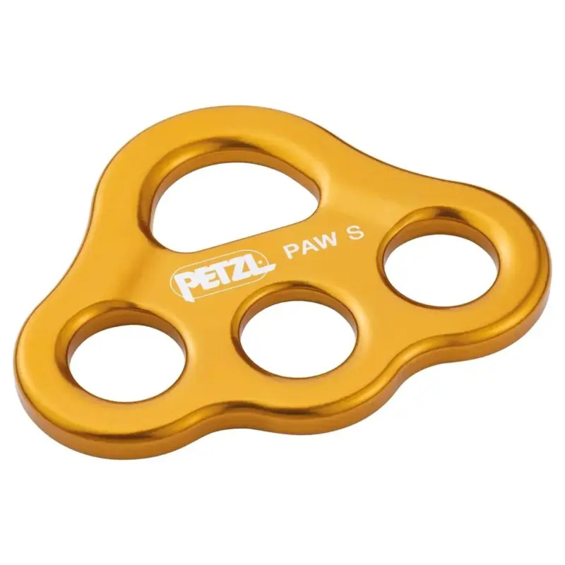 Petzl Paw S Płyta bezpieczeństwa 3 punkty kotwicy o wysokiej wytrzymałości aluminium żółty Niska cena