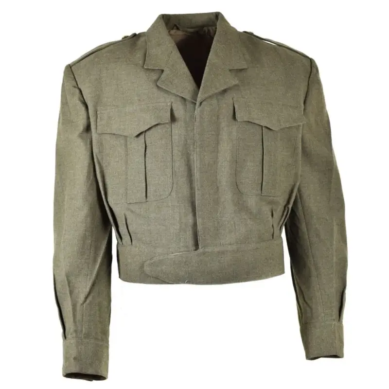Oryginalna oryginalna belgijska belgijska armia pola Ike Olive OD Eisenhower Wool Wyjątkowa oferta