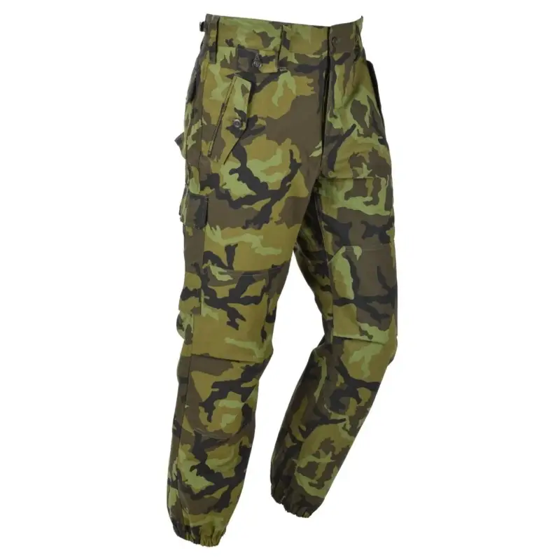 Oryginalne czeskie wojskowe spodnie polowe Ripstop duże kieszenie Vizor 95 Camo Ostatnie sztuki