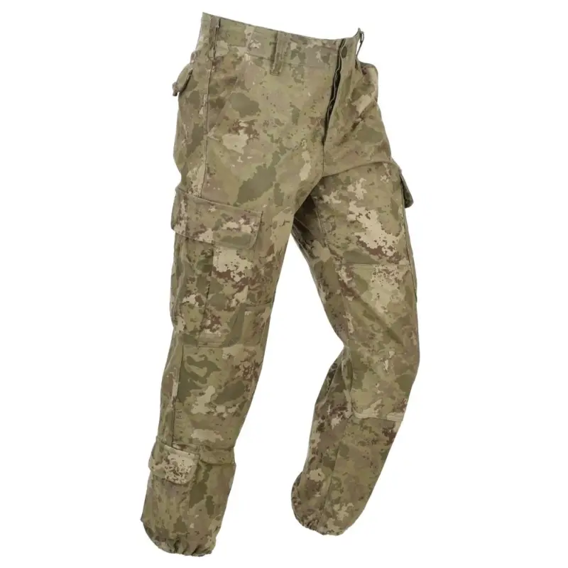 Oryginalne tureckie wojskowe spodnie polowe RIPSTOP Elastyczne kostki M2021 Camo Ograniczona ilość