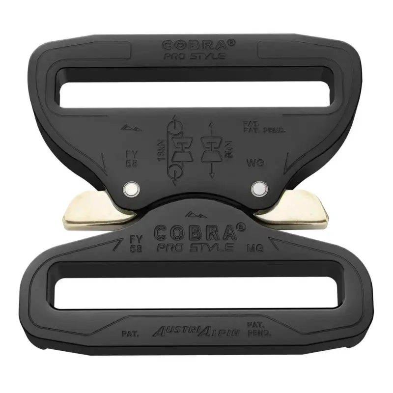Oferta czasowa Burza paska w stylu Cobra Pro 58 mm szybkie wydanie ciężkie aluminiowe czarne