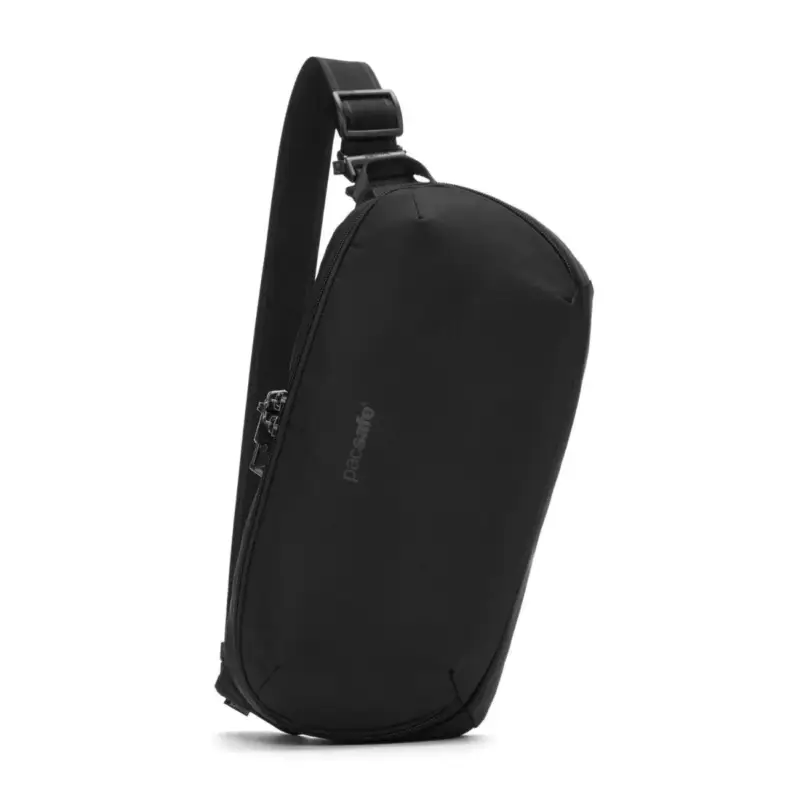 PACSAFE V Crossbody Sling Bag 5L Anti Theft PVC Free Water Repellent Black Ekspresowa dostawa