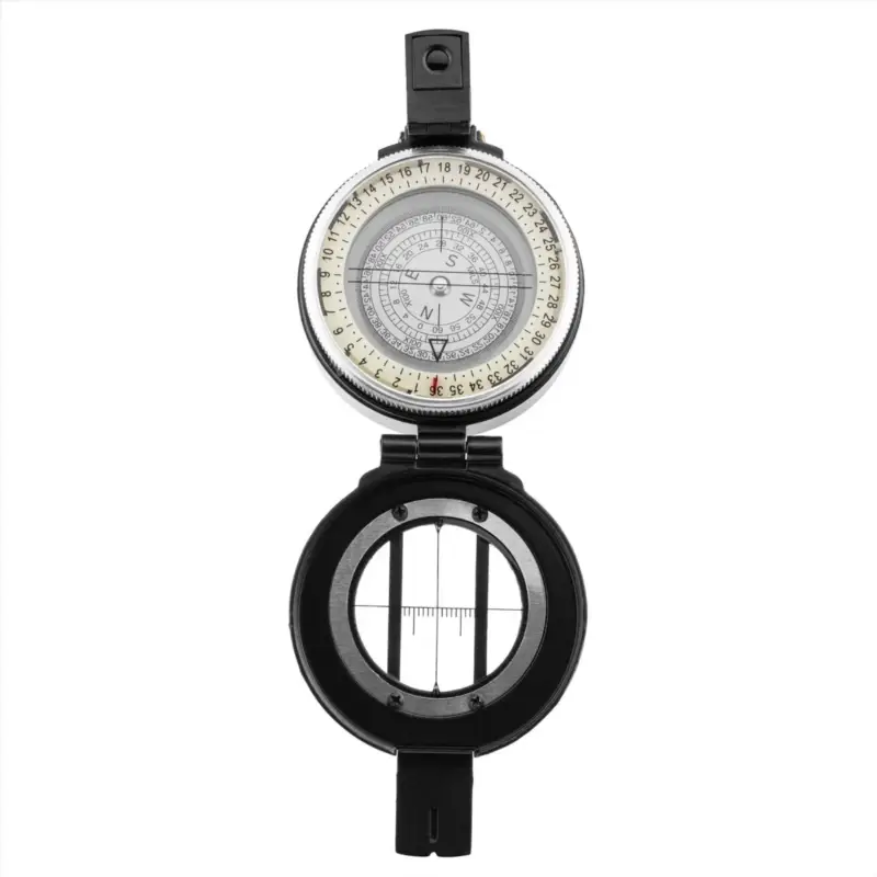 Mil-Tec Metal Lensatic Compass Aluminium obudowa błyszcząca twarz nawigacja czarna Obniżka ceny