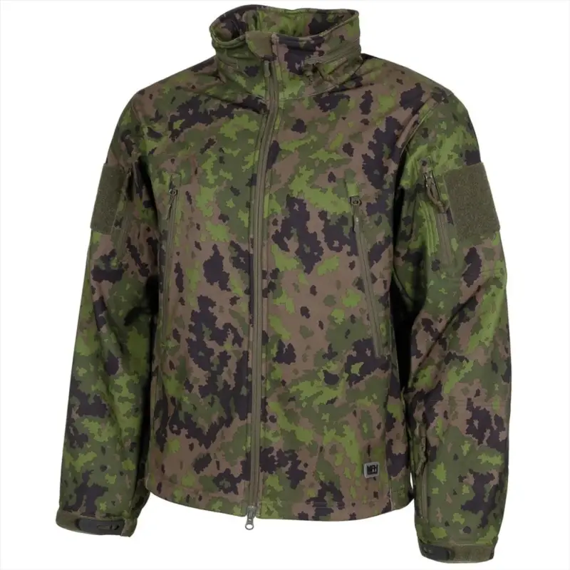 MFH Skorpion miękka kurtka w wodoodpornym wiatroodpornym oddychającym oddychającym M05 Camo Tani