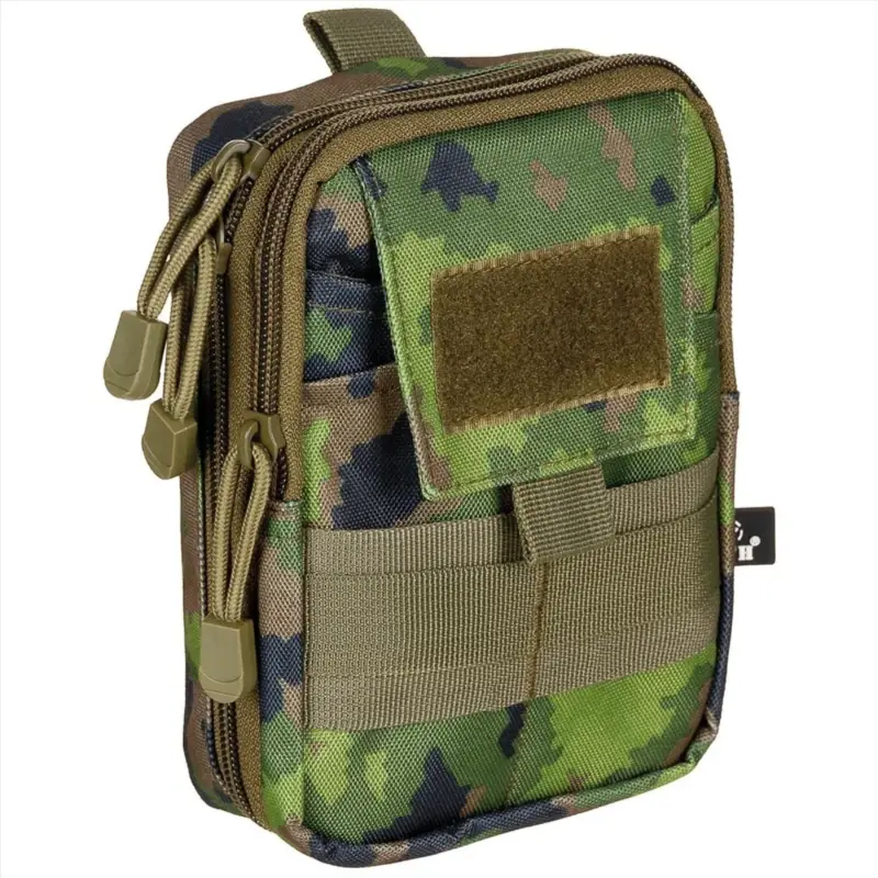 Zniżka MFH Compact EDC torebka 2 przedziały Molle Fastening Paski M05 Kamuflaż