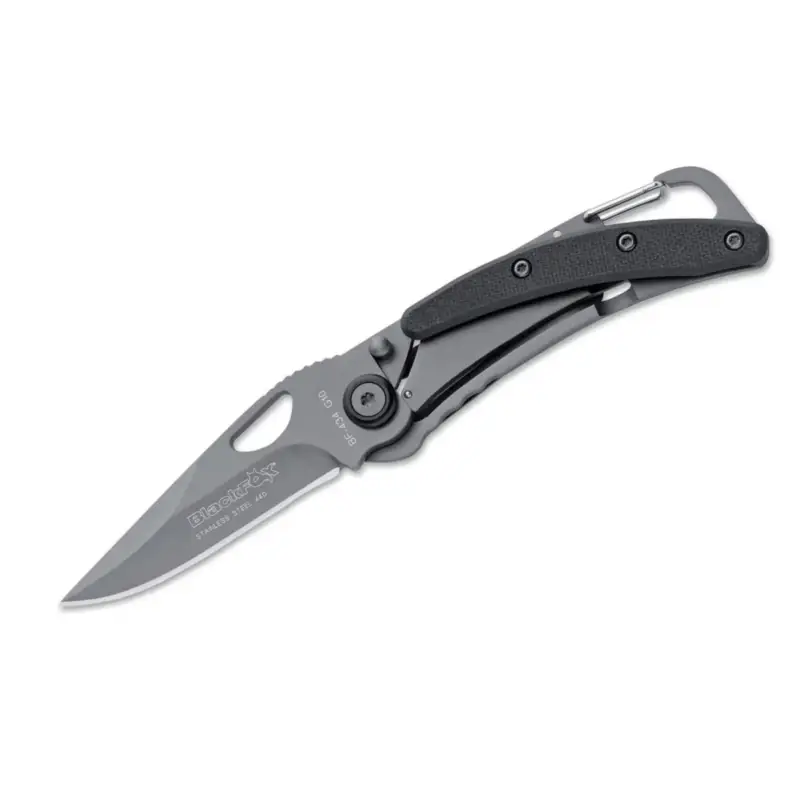 Nóż składany Fox Knives, rękojeść ze stali 440 z aluminium, pokryta czarnym tytanem Darmowy zwrot