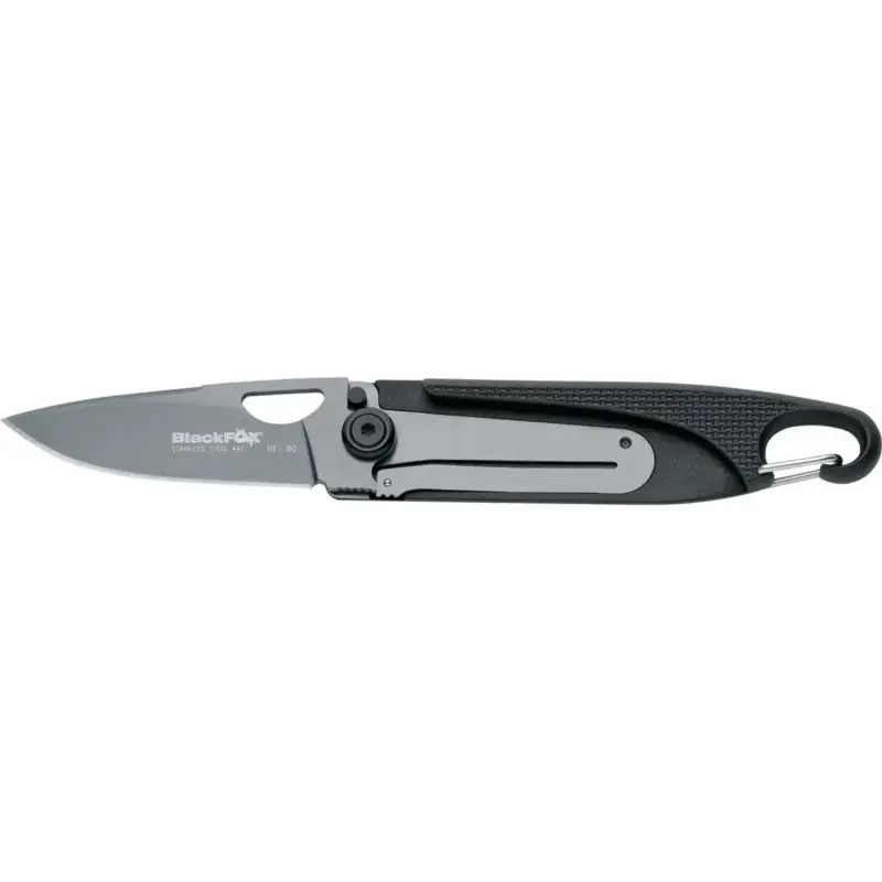 Szybka dostawa Nóż składany Fox Knives marki Baroni, rękojeść ze stali 440 pokrytej tytanem, zytel w kolorze czarnym