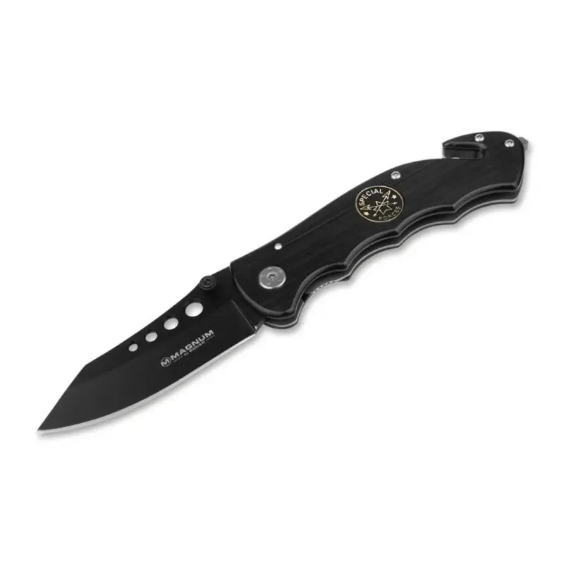 Rabat Nóż kieszonkowy BOKER Special Forces Tanto, rękojeść stalowa, aluminiowa, czarna, 440A