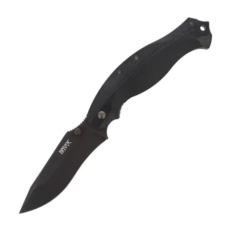 Nóż składany Fox Knives HAVOC z tytanową ramą z blokadą, rękojeścią G10 w kolorze czarnym Ostatnia szansa
