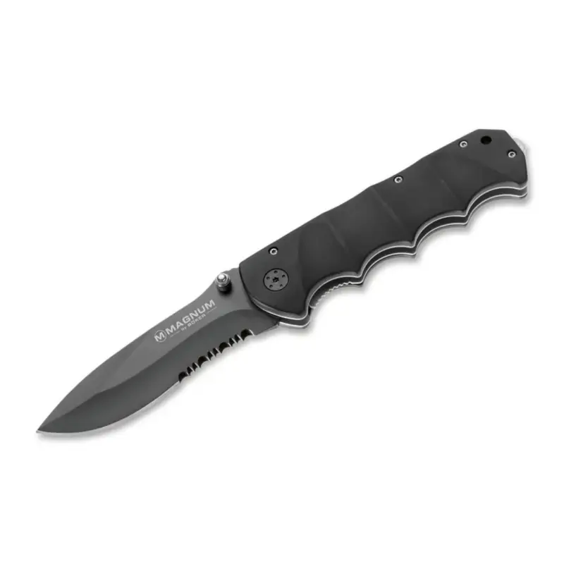 Ostatnia szansa Nóż kieszonkowy BOKER Black Spear z rękojeścią ze stali nierdzewnej 440A z aluminium, powlekaną na czarno
