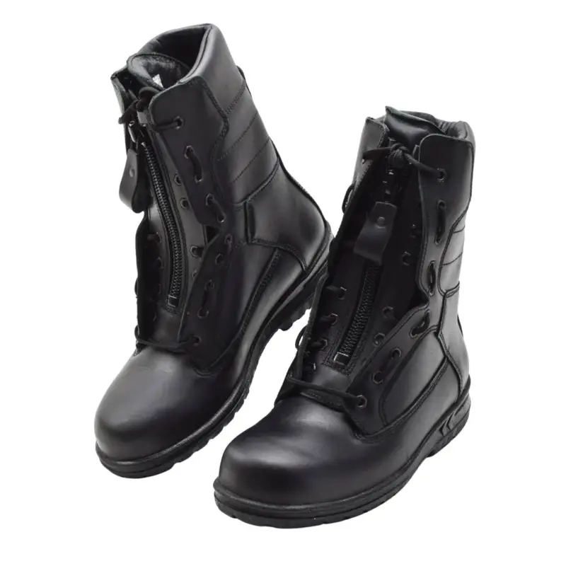 Oryginalne buty pilotów holenderskich wojskowych sił powietrznych prawdziwej skóry taktycznej w kolorze czarnym Oferta