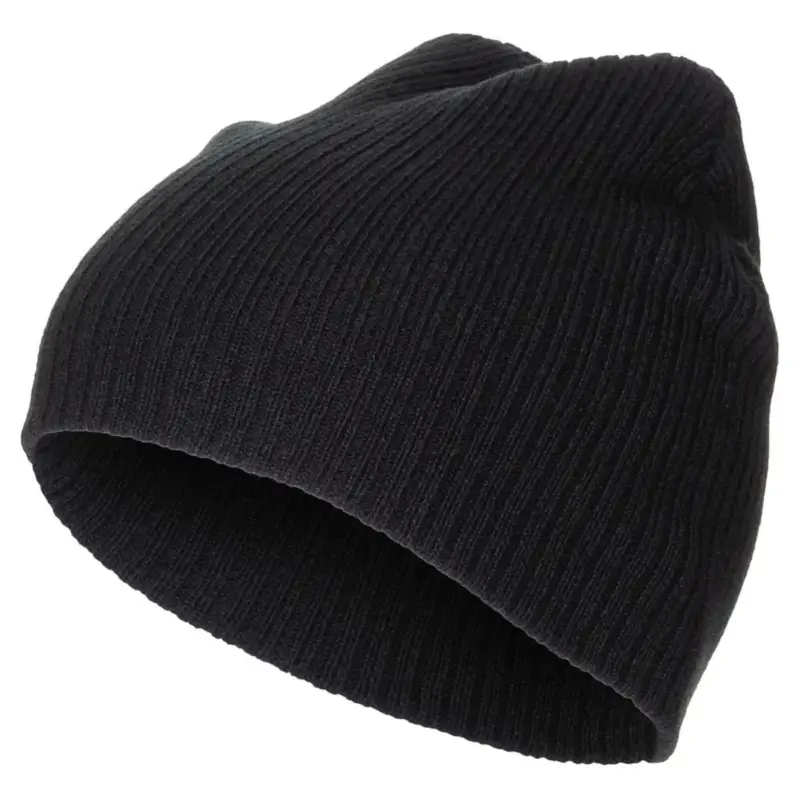Super okazja Czapka typu beanie Fox Outdoor, bardzo krótka, jeden rozmiar, dwuwarstwowa, akrylowa, czarna
