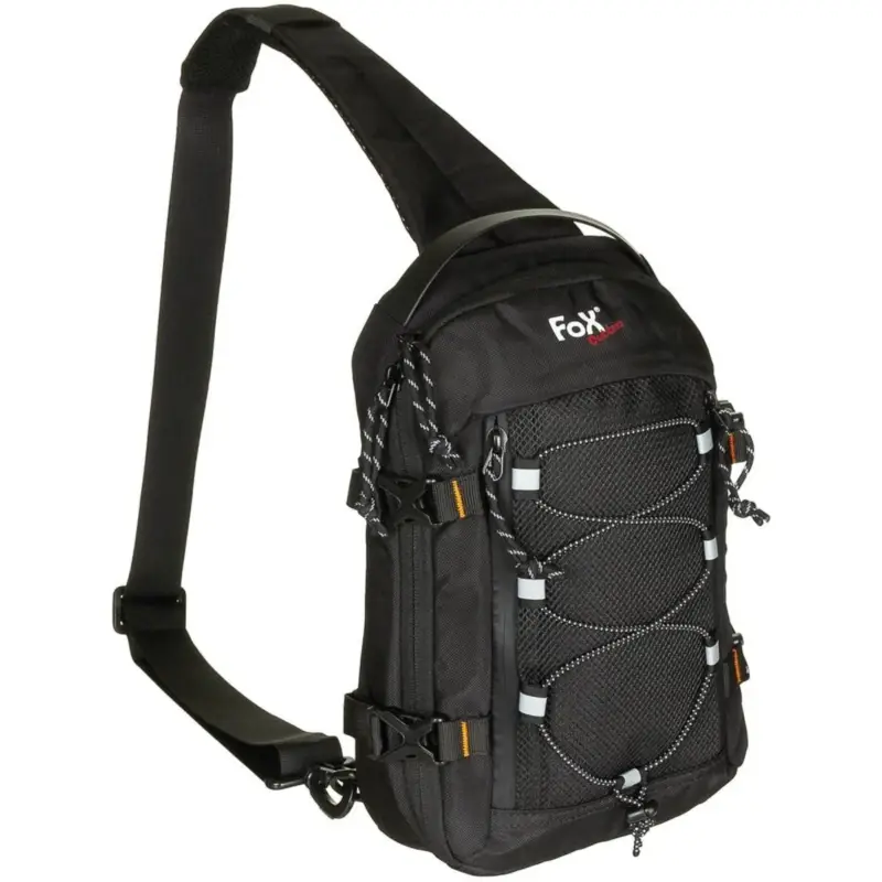 Zamów dziś Kompaktowa torba na ramię Fox Outdoor 5L z wyściełanym paskiem, poliester, czarna