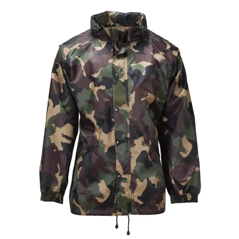 Super okazja Oryginalna węgierska kurtka wojskowa wodoodporna z zawijanym kapturem i klapą M93 Camo