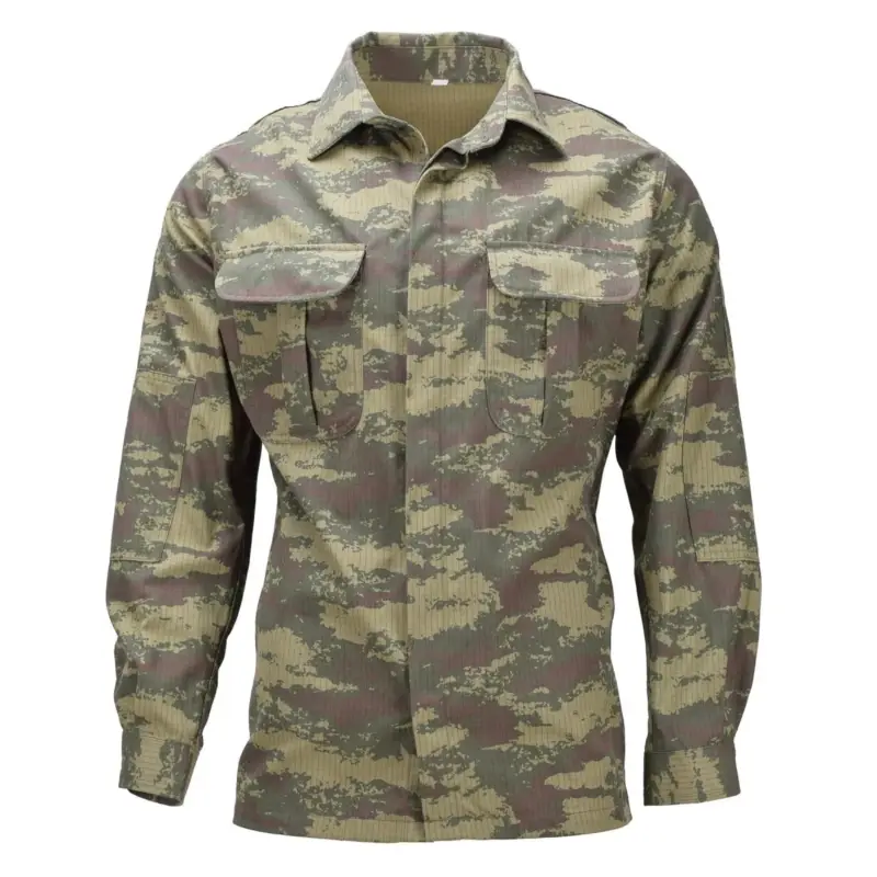 Oryginalna turecka koszula wojskowa polowa odporna na zarysowania RipStop M2008 Camo Promocja
