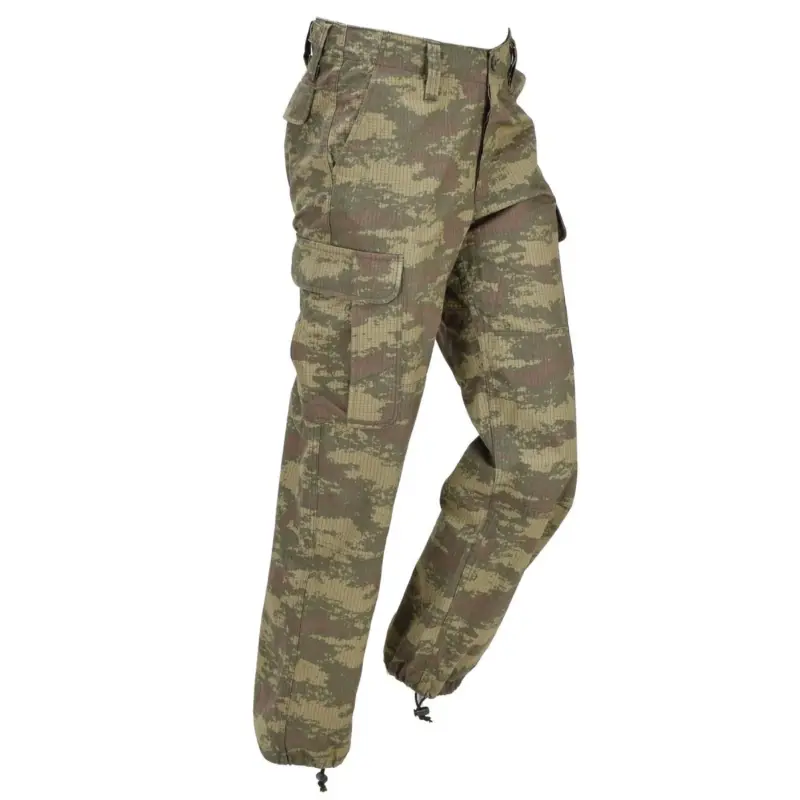 Oryginalne Tureckie Spodnie Polowe Ripstop Army Wydane M2008 Camo Używane Oferta czasowa