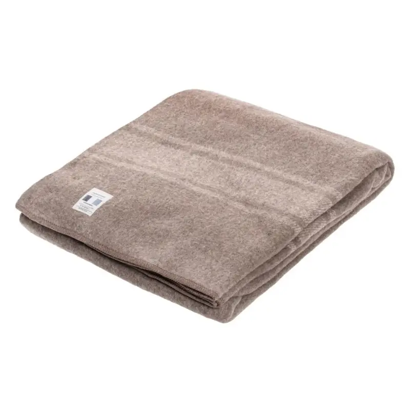 Oryginalny włoski kocyk wojskowy wełniany 200x155cm Outdoor Camping brązowy Bestseller