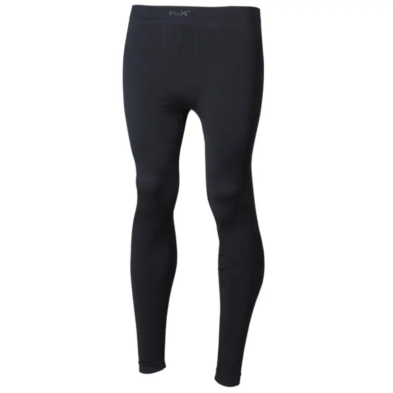 Ekspresowa dostawa Kalesony Fox Outdoor Thermal Oddychająca, elastyczna tkanina Szybkoschnąca, czarna