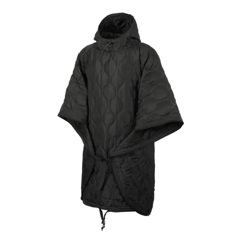 Helikon-Tex SWAGMAN ROLL Basic Poncho Gruby zimowy kocyk z wypełnieniem, kołdra czarna Do wyczerpania zapasów