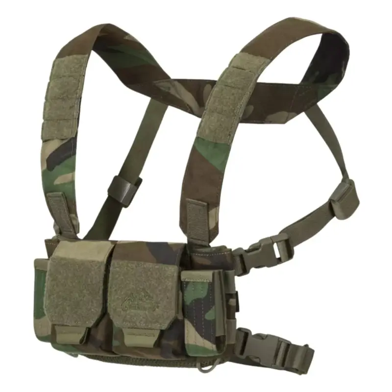 Tani Helikon-Tex Competition Taktyczny Chest Rig Kompatybilny z VIS Woodland Camo