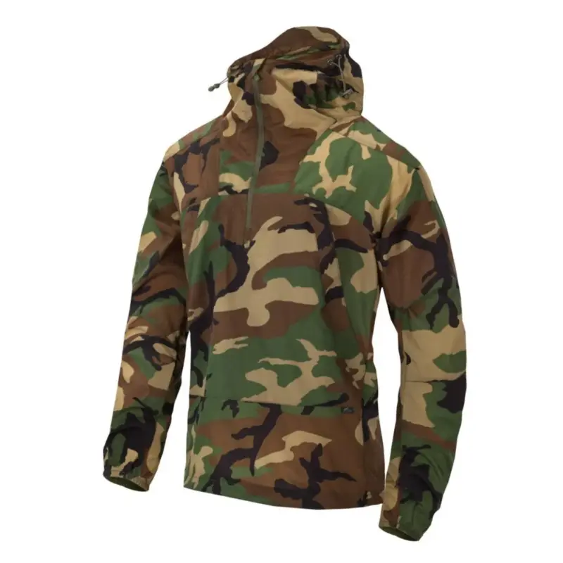 Tylko dziś Helikon-Tex WINDRUNNER Anorak Kurtka z regulowanym dolnym kapturem Woodland Camo