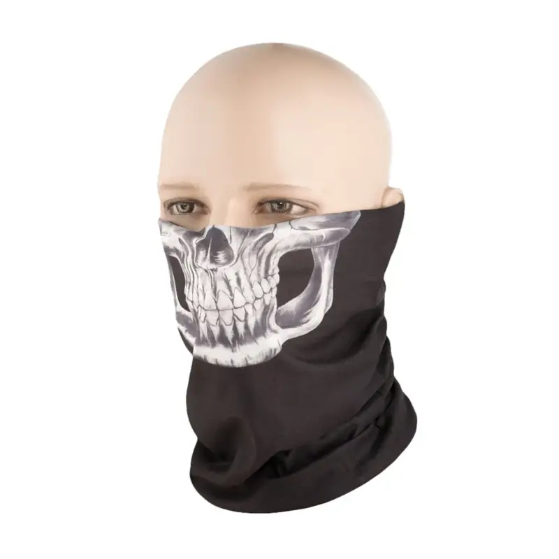 Ochraniacz szyi M-TAC Reaper Skull Lekka, wielofunkcyjna bandana w kolorze czarnym Nowy