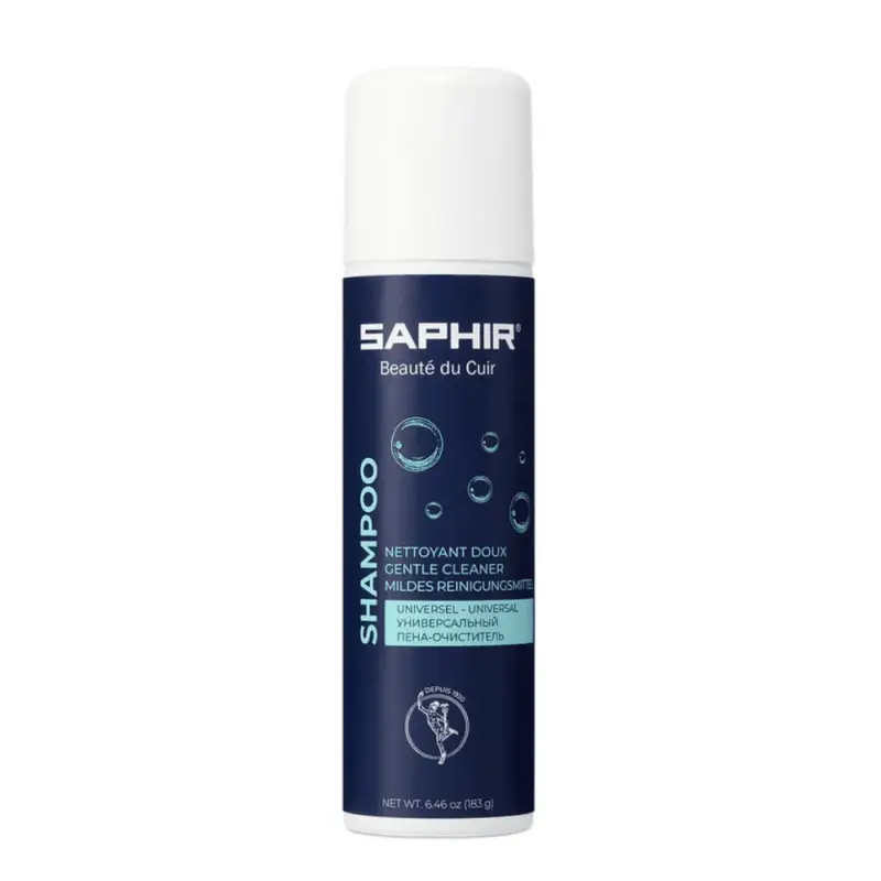 Saphir Active Foam Szampon do czyszczenia 150 ml Pianka do pielęgnacji tekstyliów skórzanych Nowy