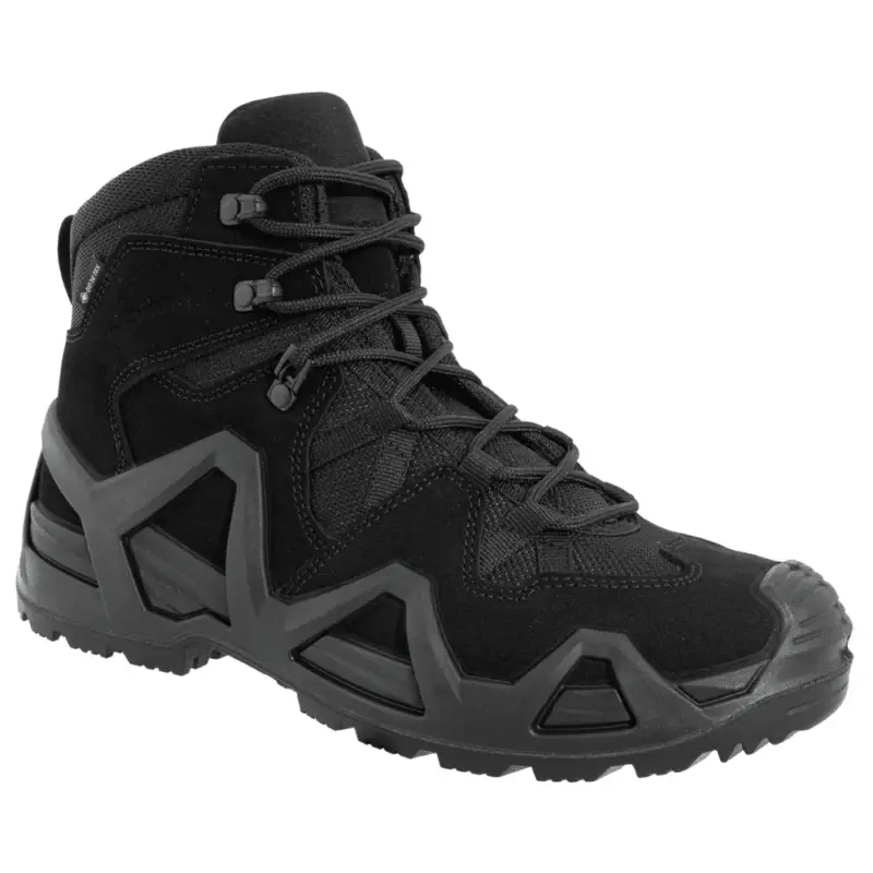 Buty bojowe LOWA Zephyr MK2 GTX Mid Combat GORE TEX Wodoodporne, odporne na ścieranie, czarne Ostatnia szansa