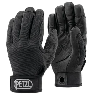 Rękawiczki Petzl CORDEX do wspinaczki linowej skórzanej, taktyczne, czarne Hit cenowy