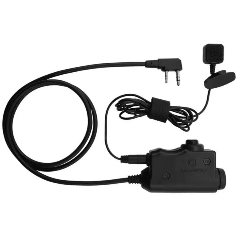 Hit cenowy Earmor M52-KEN Adapter PTT Kenwood Baofeng Radio Słuchawki Taktyczne Czarne