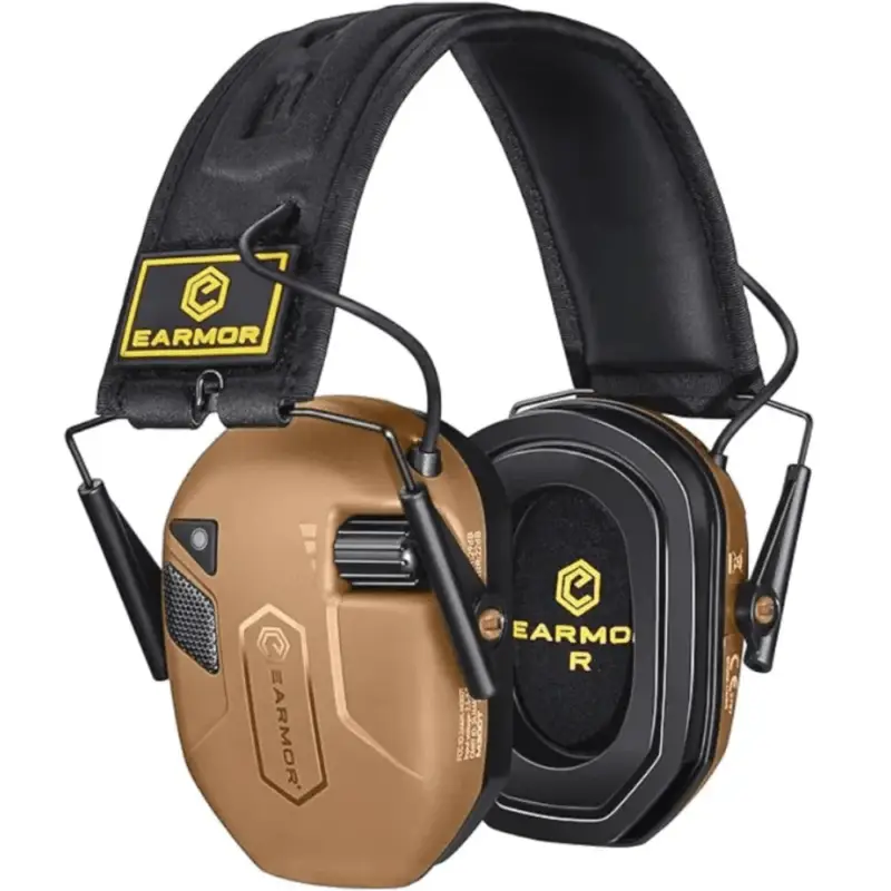 Promocja Elektroniczne ochronniki słuchu EARMOR M300T Bluetooth 22dB NRR Coyote Brown