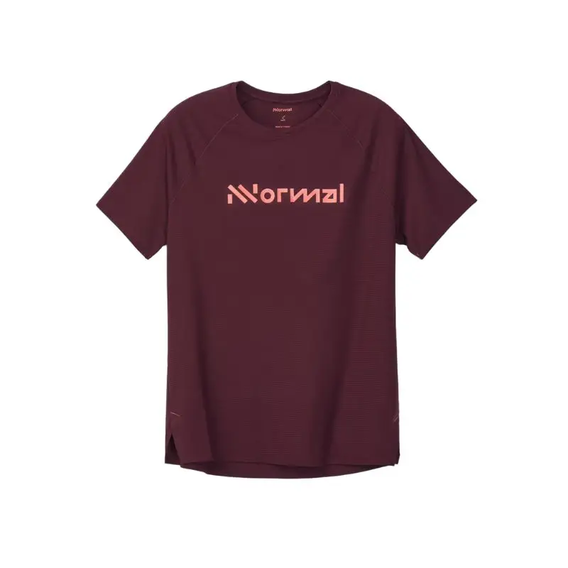 Koszulka do biegania damska NNormal Race T-shirt 02 Burgundy Rabat