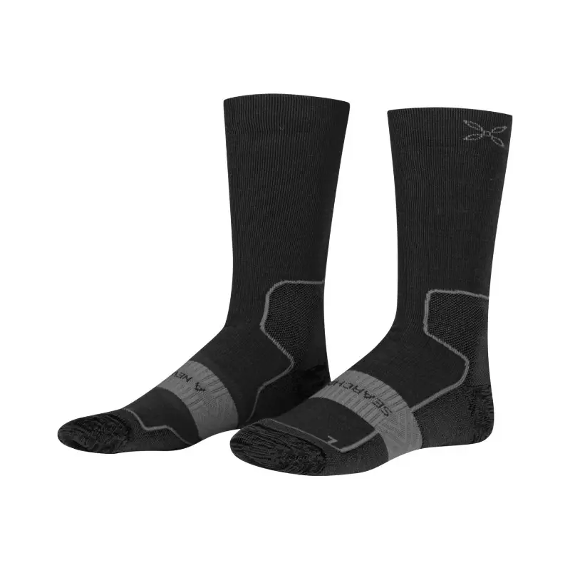 Najlepsza cena Skarpety merino Montura Merino Wool Warm Mid Socks Black