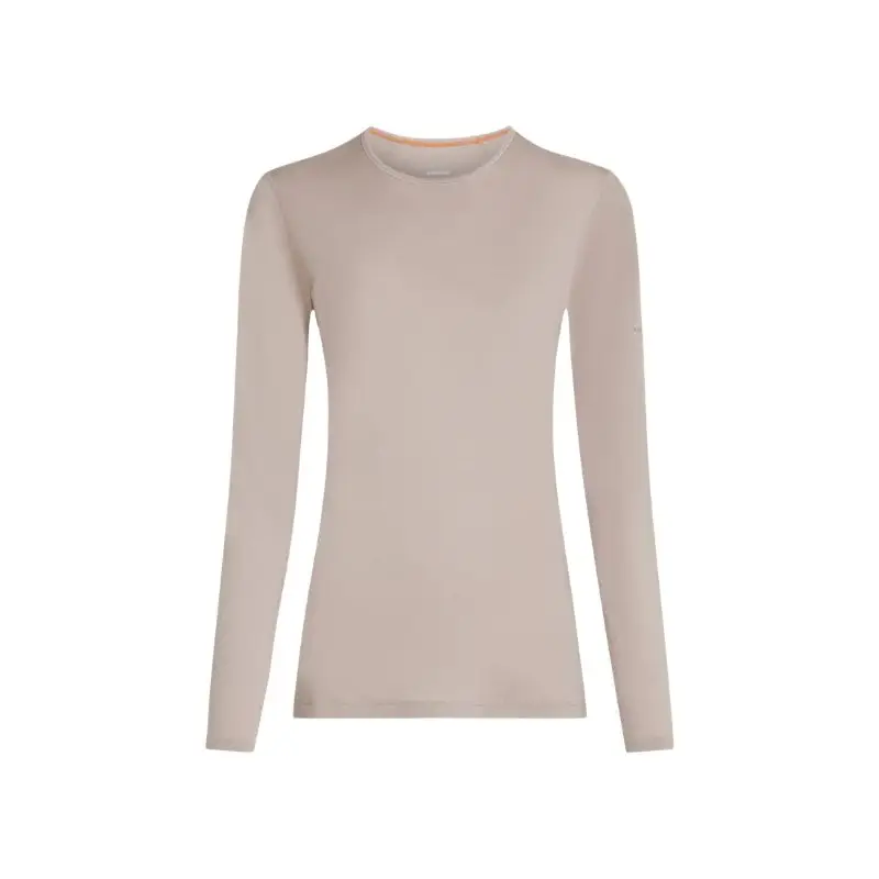 Popularny Koszulka merino damska Icebreaker 200 Oasis LS Crewe Pink Quartz