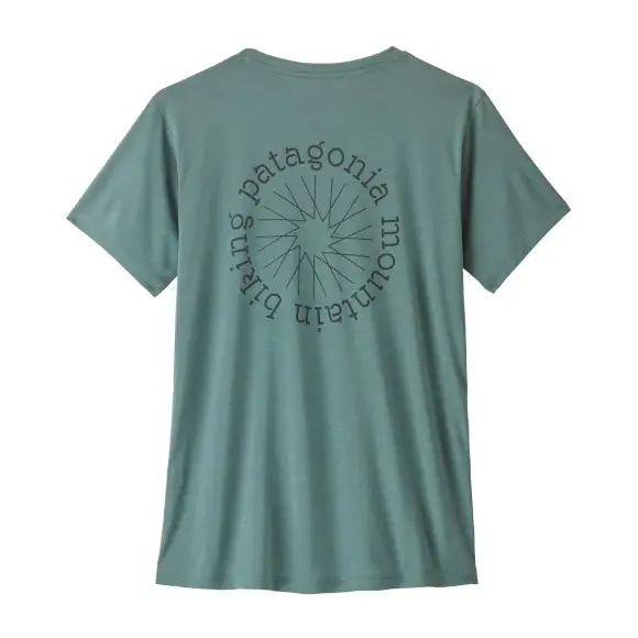 Oferta limitowana Koszulka damska Patagonia Capilene Cool Daily Shirt Spoke Stencil Blue Sage Light Blue Sage X-Dye