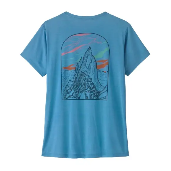 Koszulka trekkingowa damska Patagonia Capilene Cool Daily Shirt Cloud Crag Shore Blue - Light Shore Blue X-Dye Hit sprzedaży