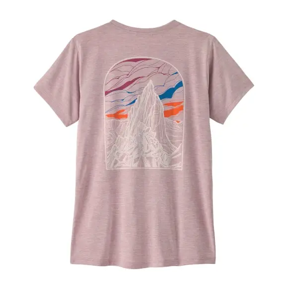 Cena promocyjna Koszulka trekkingowa damska Patagonia Capilene Cool Daily Shirt Cloud Crag Quiet Violet