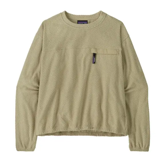 Nie przegap Bluza polarowa damska Patagonia Textured Fleece Crewneck Weathered Stone
