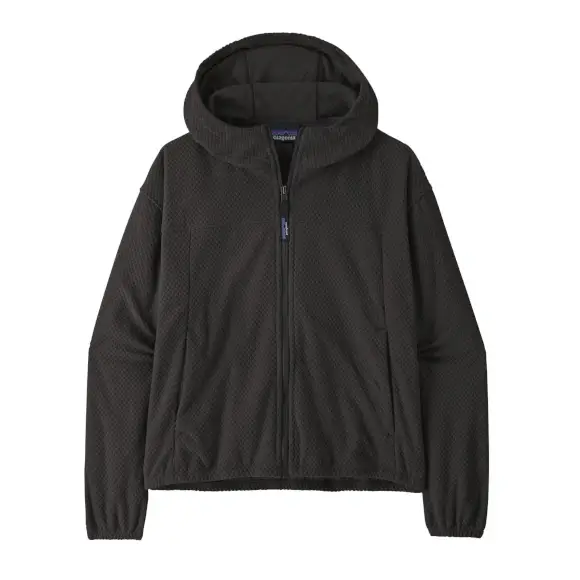 Bluza polarowa damska Patagonia Textured Fleece Hoody Black Nie przegap
