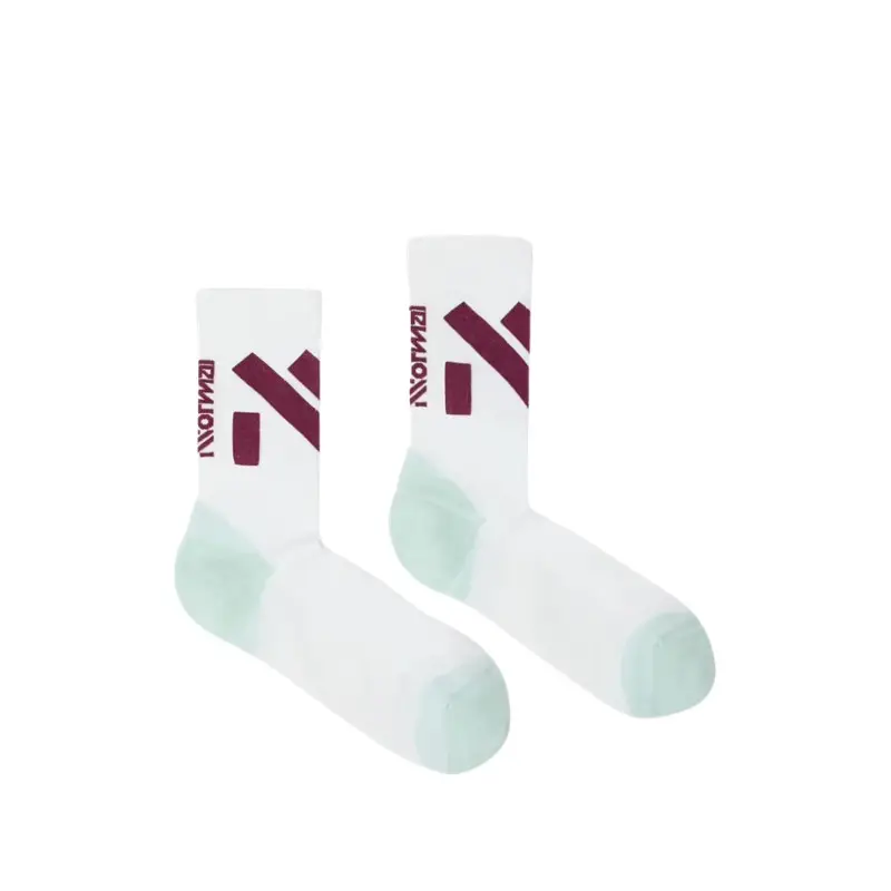 Bestseller Skarpety do biegania NNormal Race Socks White/Green