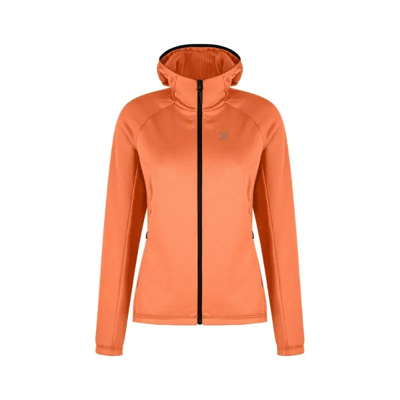 Okazja Bluza damska Montura Fadis Grid Hooded Maglia Melon