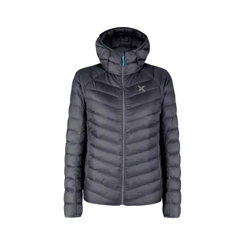 Kurtka puchowa damska Montura Breeze Hooded Duvet Jacket Graphite blue/turquoise Okazja