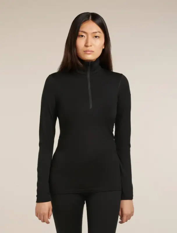 Koszulka merino damska Icebreaker 200 Oasis LS Half Zip Black Kup online