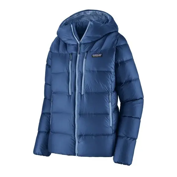 Kurtka puchowa damska Patagonia Fitz Roy Down Hoody - Clement Blue Obniżka ceny